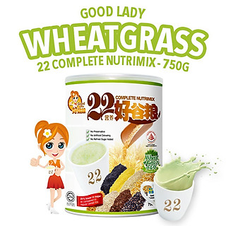 Bột ngũ cốc dinh dưỡng Good Lady Singapore - Mầm lúa mì - 22 Nutrimix Complete Wheat Grass (750g)