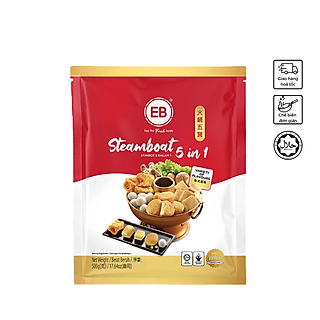Combo Viên Thả Lẩu 5 trong 1 Malaysia EB thượng hạng - 500g/ gói - Viên thả lẩu đông lạnh
