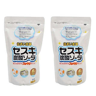 Combo 2 túi bột baking soda Sesuki 500g (tẩy trắng) Rocket nội địa Nhật Bản