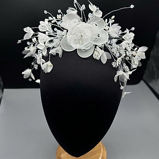 Băng đô cài tóc hoa thạch kết hoa nhí chùm dễ thương