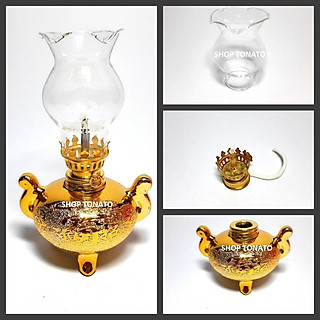 ĐÈN DẦU KIM SA THẤP CAO 16CM