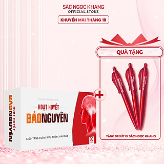 Hoạt huyết Bảo Nguyên 30 viên giúp tăng cường lưu thông máu não (Sắc Ngọc Khang)