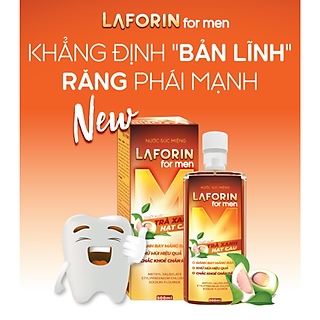 Nước súc miệng Laforin Formen dành cho phái mạnh - ngăn hơi thở có mùi (500ml)