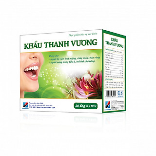 Khẩu thanh vương 10ml x 20 ống - Hết nhiệt miệng chỉ sau 2 ngày