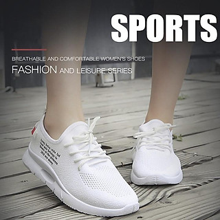 Giày Nữ Thể Thao Hot Trends, Giày Sneaker Nữ Trắng - S50 (Trắng)