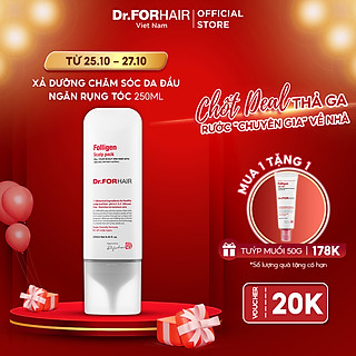 Dầu xả dưỡng tóc chăm sóc da đầu giảm rụng tóc Dr.FORHAIR Folligen Scalp Pack 250ml