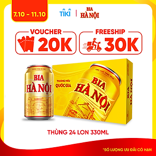 Bia Hà Nội - Thùng 24 lon 330ml