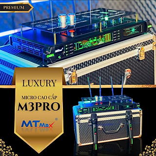 Micro Bóng Tube Cao Cấp MTMAX M3Pro, Bắt Sóng Xa Đến 120 Mét Tần Số UHF Cực Cao UHF 640-690 MHz Cùng Công Nghệ Cảm Biến Tự Ngắt Hiện Đại, Thiết Kế Sang Trọng Khi Setup Mọi Không Gian . HÀNG CHÍNH HÃNG