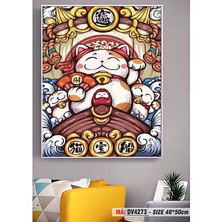 TRANH TÔ MÀU THEO SỐ THỎ MAY MẮN PHÚ QUÝ