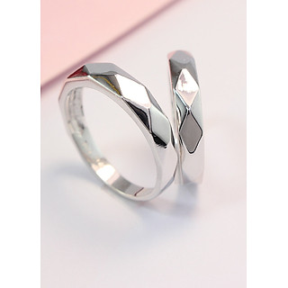 Nhẫn đôi bạc nhẫn cặp bạc đẹp đơn giản ND0339