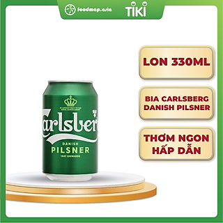 Bia Carlsberg Danish Pilsner - Lon 330ml