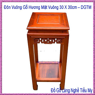 Đôn vuông gỗ Hương kê lọ hoa, đồ vật trang trí