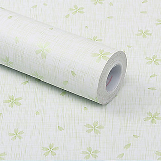 Cuộn 5m Decal Giấy Dán Tường HOA XANH  NĂM CÁNH NHỎ  (5m dài x 0.45m rộng)