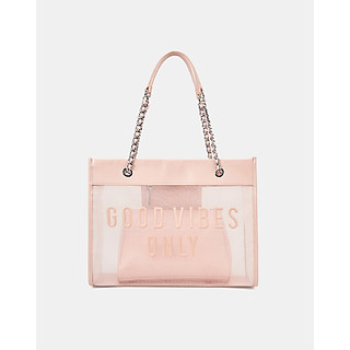 Túi Xách Nữ Thời Trang JUNO Cỡ Lớn Tote Bag Phối Lưới Xuyên Thấu TXL092