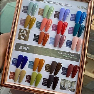 Set sơn gel 18 chai kèm bảng màu như hình