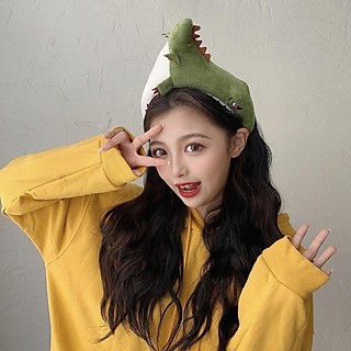 Bờm cá mập ngoạm đầu dễ thương - Băng Đô Cài Tóc Hình Cá Vàng & Khủng Long