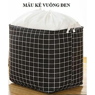 Giỏ đựng quần áo, chăn màn vải linen cao cấp 100l