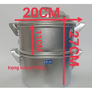 NỒI, XỬNG NHÔM HẤP ĐA NĂNG LOẠI 1 KG GẠO NẾP