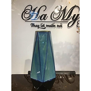 Lọ gốm xanh cao 37cm