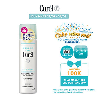 Xịt dưỡng da cấp ẩm chuyên sâu Curél Intensive Moisture Care Deep Moisture Spray 60g