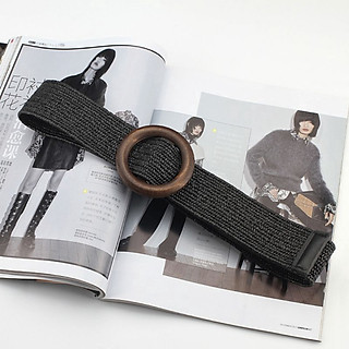 THẮT LƯNG - DÂY NỊT NỮ CHẤT CÓI MẶT GỖ