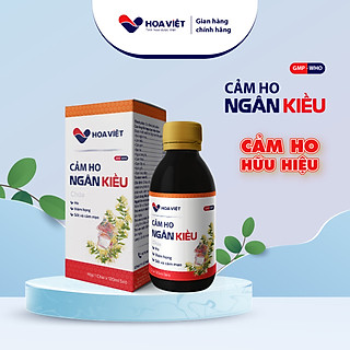 Siro ho thảo dược Ngân Kiều Hoa Việt tăng cường sức đề kháng, hỗ trợ giảm ho hiệu quả Chai 120ml