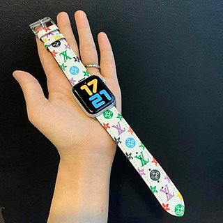 Dây da họa tiết sang chảnh dành cho Apple Watch hè 2020