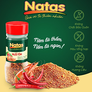 Muối chấm trái cây thực phẩm - Muối tôm Natas Hũ 70g