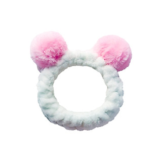 Băng Đô tai gấu Rửa Mặt Nhung Mềm Mịn, Tuban Cài Tóc