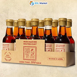 Nước Mắm Tĩn Cá Cơm Than Nhãn Đỏ Độ Đạm 40N