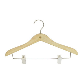 Máng áo có thanh Inox, 2 kẹp nhựa (bộ 5 cái) | Gỗ Đức Thành - 08331