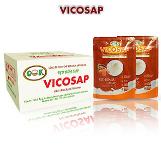 Kẹo Dừa Sáp Vicosap Vị Cacao