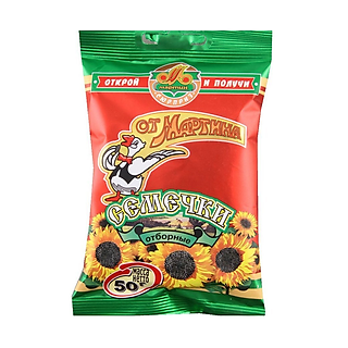 Hạt Hướng Dương MARTIN Hiệu Con Vịt Nga Gói 50g – Sunflower Seed