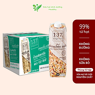 Thùng Sữa Hạt Dẻ Cười Nguyên Chất 137 Degrees ( 1000ML x 12 Hộp)