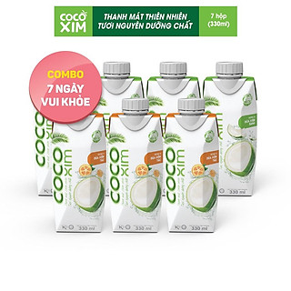 COMBO 7 NGÀY VUI KHỎE - 3 Dừa Xiêm Tắc + 4 Dừa Xiêm Xanh 330ml/1hộp
