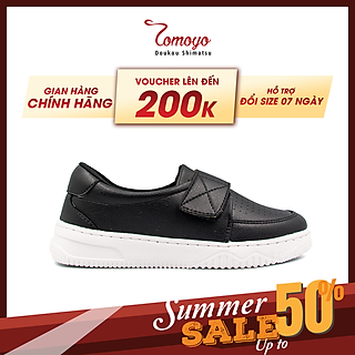 Giày Sneaker Nữ TOMOYO Da Microfiber Quai Dán TMW328