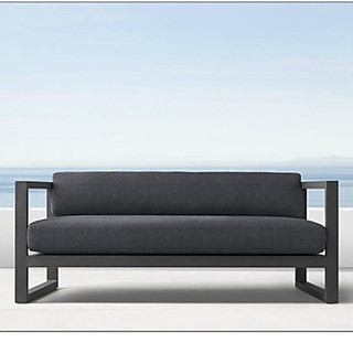 Ghế sofa đôi khung sắt bằng nỉ, ghế sofa đôi XZY phong cách mỹ
