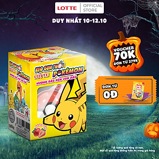 Kẹo gum thổi Lotte Pokémon hương dâu (MẪU NGẪU NHIÊN)