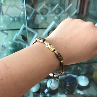 Vòng trầm hương thiên nhiên đốt trúc