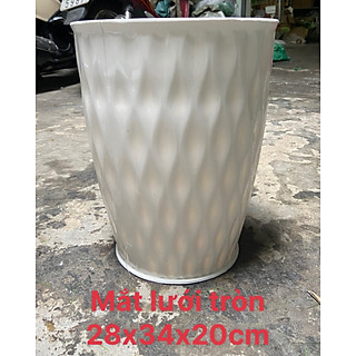 Chậu nhựa trồng cây, chậu nhựa trang trí - kích thước lớn 28cm và 33cm