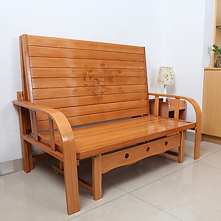 Sofa Tre, Chõng Tre Sofa Kết Hợp 2 Trong 1 Vật Liệu Tre Chắc Chắn, Bền, Chịu Lực Cao Chống Mối Mọt 100% Cật Tre