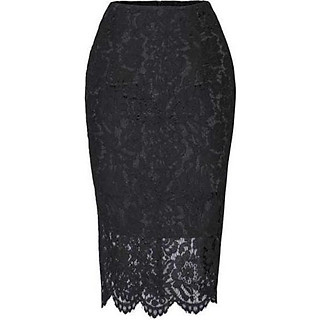 chân váy ren bút chì công sở