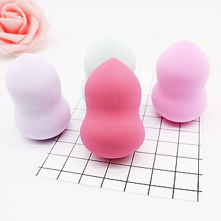 bông tán kem nền trang điểm cao cấp - mút trang điểm cao cấp hình hồ lô F141SP1
