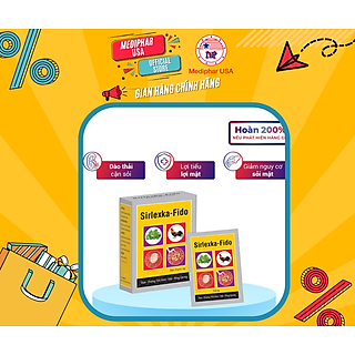 Thực phẩm chức năng hỗ trợ cho bệnh Sỏi Thận - Đường Tiết Niệu, Mật, Bàng Quang SIRLEXKA - FIDO (Cốm) (Hộp 10 gói x 6g)