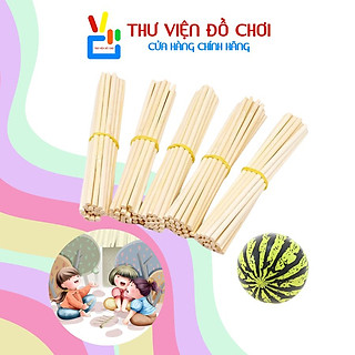 Banh Đũa Chơi Chuyền - Đồ Chơi Dân Gian Bằng Tre và Bóng Cao Su