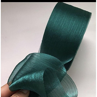 Kẹp Buộc Tóc Nơ Voan Nhăn Cao Cấp Bản To