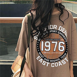 Áo thun tay lỡ form rộng 1976 - Unisex nam nữ đều mặc được