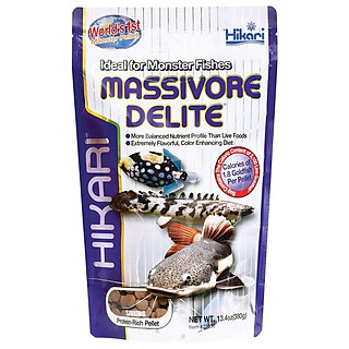 Thức ăn HIKARI MASSIVORE DELITE - Thức ăn chuyên dụng cho cá tầng đáy - Pleco - Cá săn mồi - Cám Hikari - cám Nhật