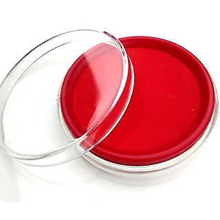 Tampon mực đóng ấn, dấu, triện nắp mika đường kính 6.5cm