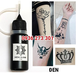 Mực tạm thời HENNA INK đầu kim 10ml